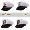 Europäische und amerikanische Kapitänshut neuer britischer Stil weißer Matrosenhut Party Yacht Show Kleid Cos Uniform Hut