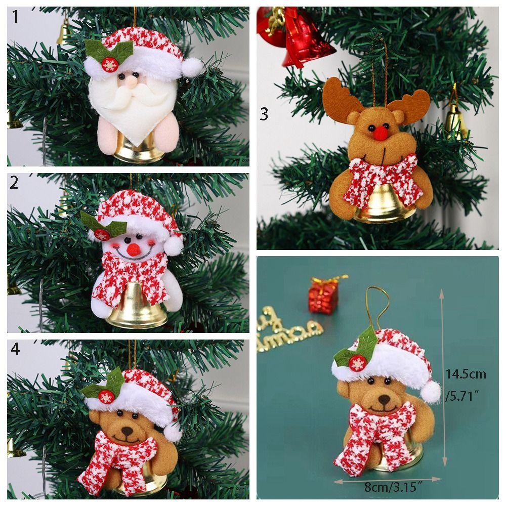 Snowman Christmas Elk Pendants Cloth Xmas Santa Ornaments  Party Supplies