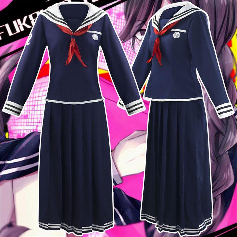 Ronpa Dangan Danganronpa Cosplay Dress Touko Toko Fukawa Halloween Costume Set