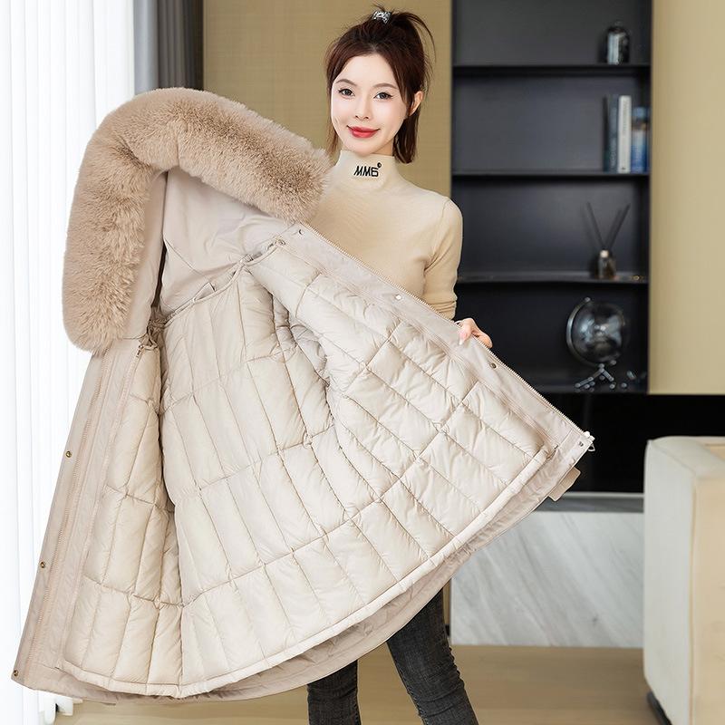 The New Winter Pie Overcomes Warmth and Can Be Removed. The Fur Collar Cotton Clothes Are Versatile and Foreign-style Cotton-padded Clothes.