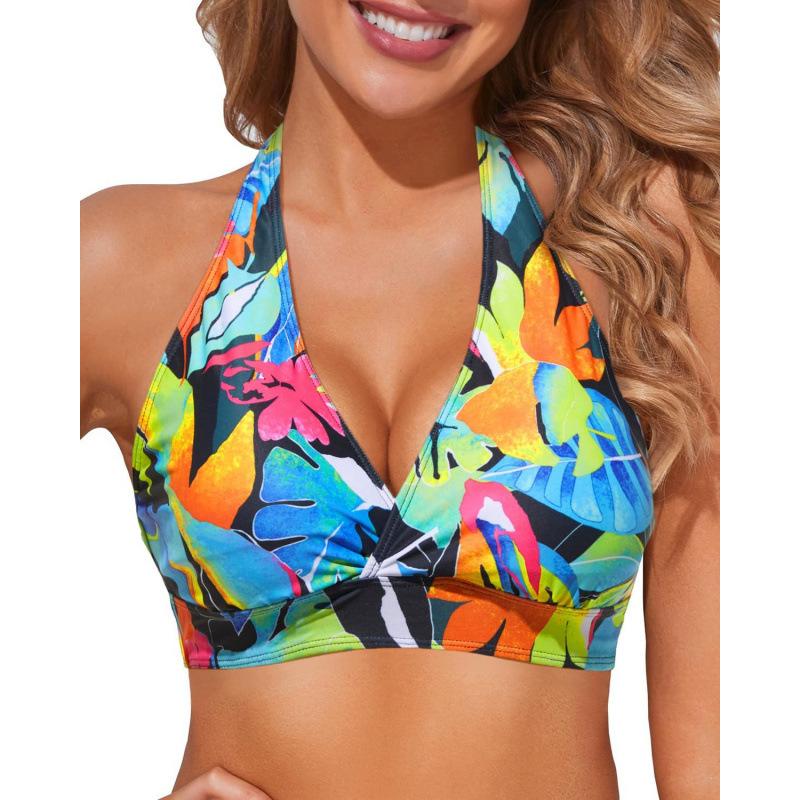 Swimsuit Top Sports Swimsuit with Chest Pad Women s Bikini S