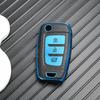 Leather TPU Shell Fob Car Flip Key Case Cover Holder For Hyundai I30 I35 I40 KONA Genesis Santa Fe Elantra Solaris Tucson Azera