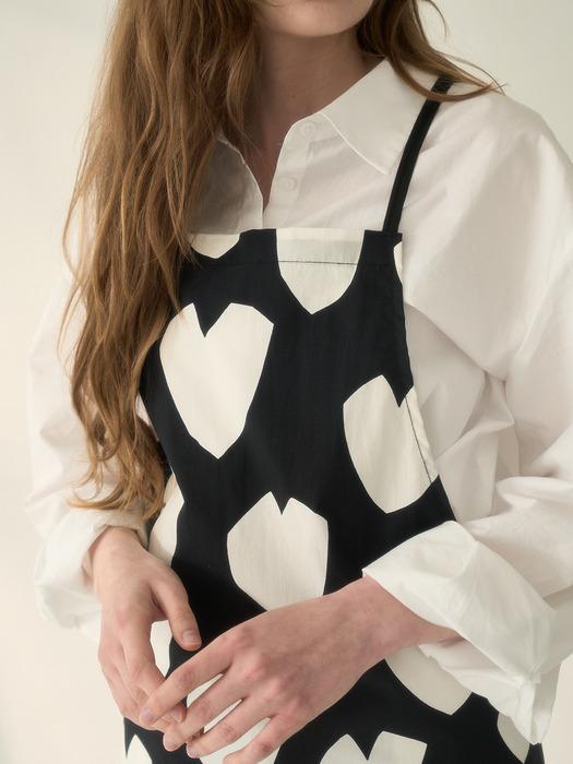 

DECOVIEW Black Heart Apron Single product