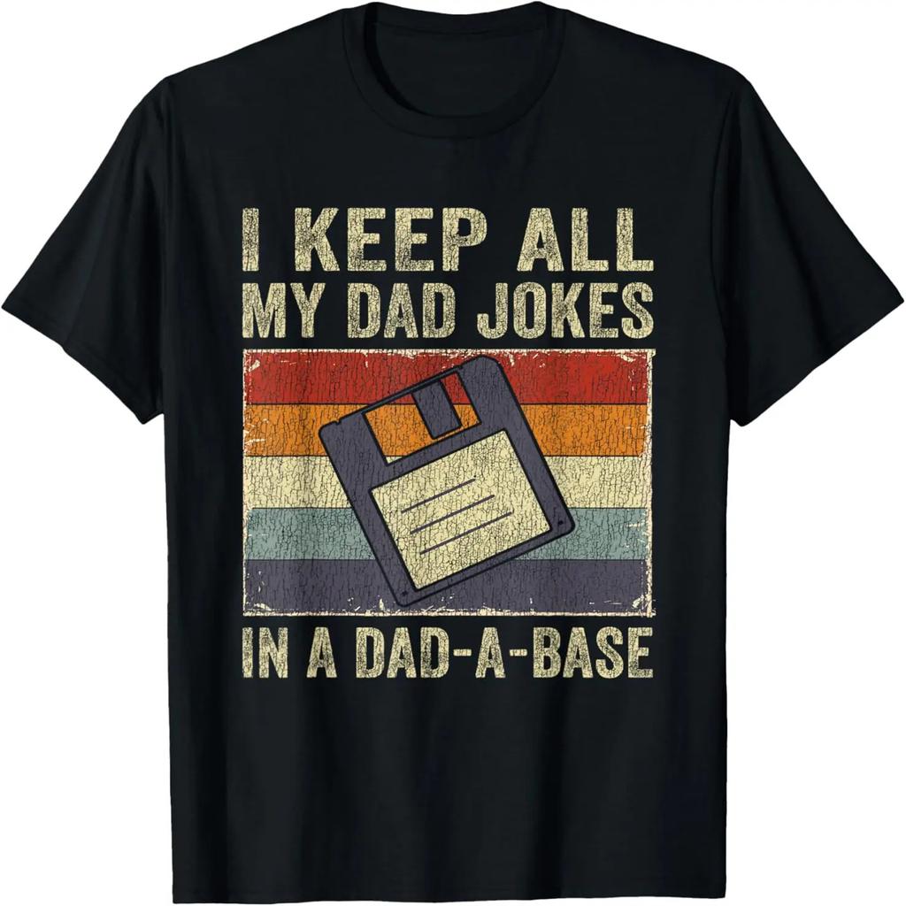 Tengo tutte le mie battute da papà in una Dad-A-Base Maglietta Vintage da Padre Papà