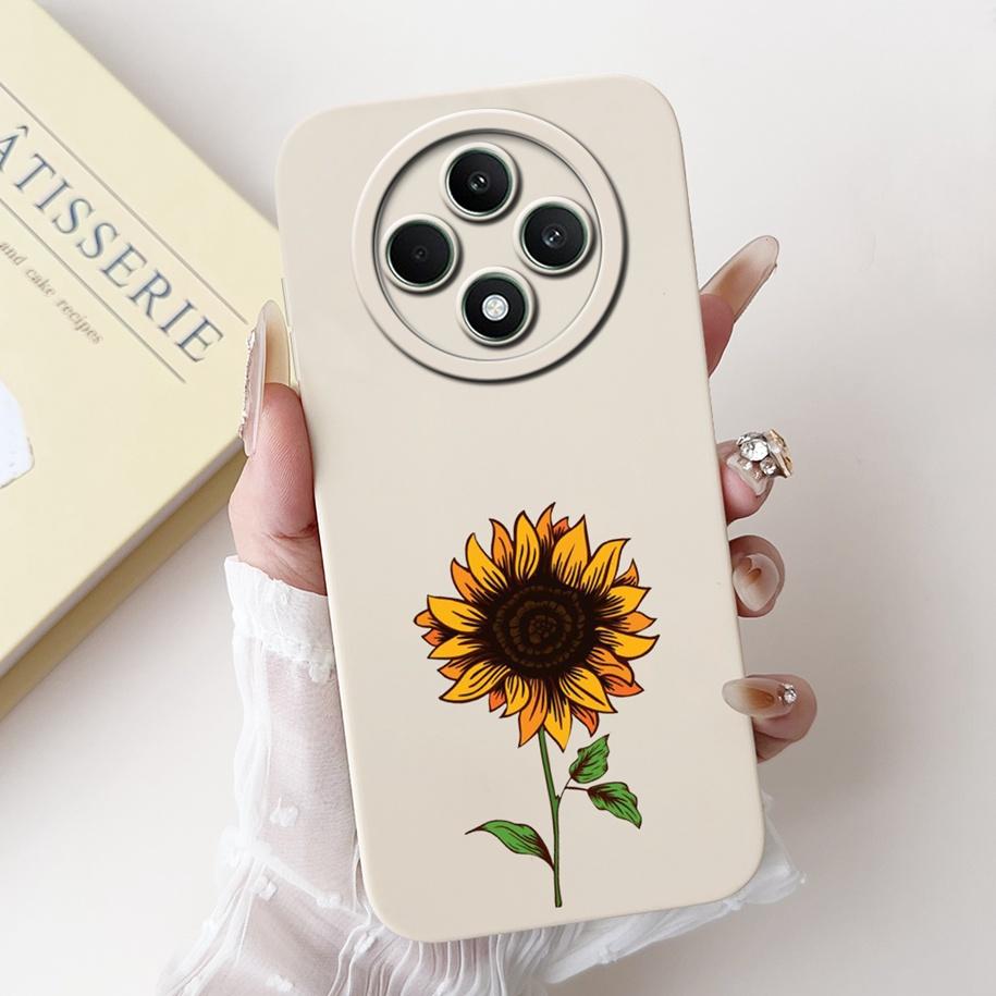 For OPPO Reno 12F 5G Case 2024 Fashion Pretty Girls Soft Liquid Silicone Shockproof Cover For OPPO Reno12 F 4G Reno 12 FS Bumper