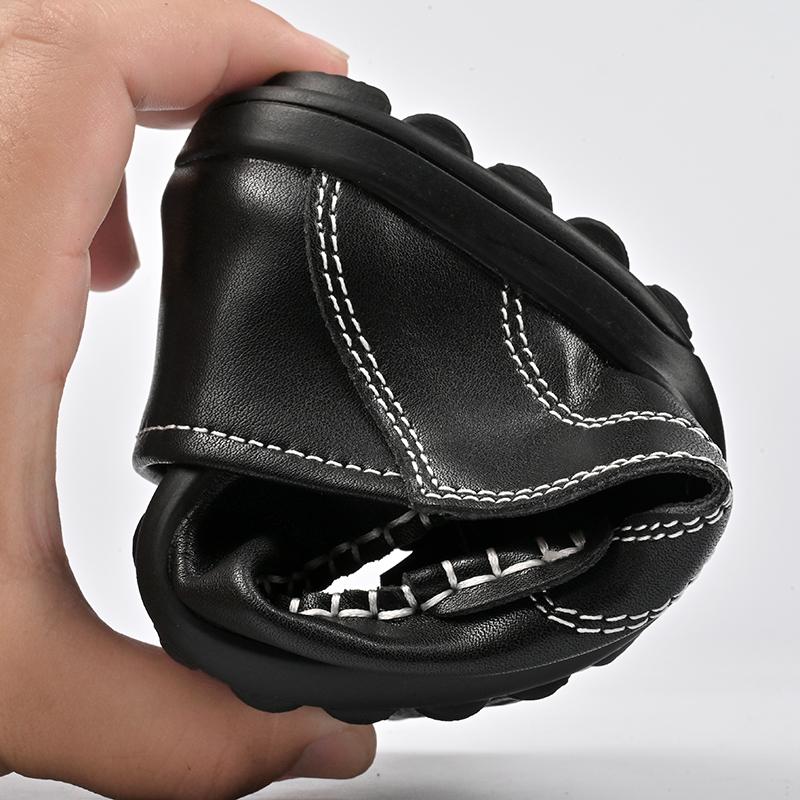 Casual Leather Men Loafers Slip On Handmade Moccasins Crocodile Pattern Men Leather Flats Luxury Brand Comfy Driving Shoes Men