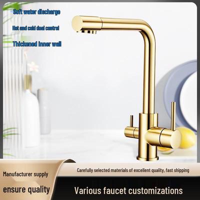 Three-in-One Rotatable Water Purifier Faucet for Kitchen Sink