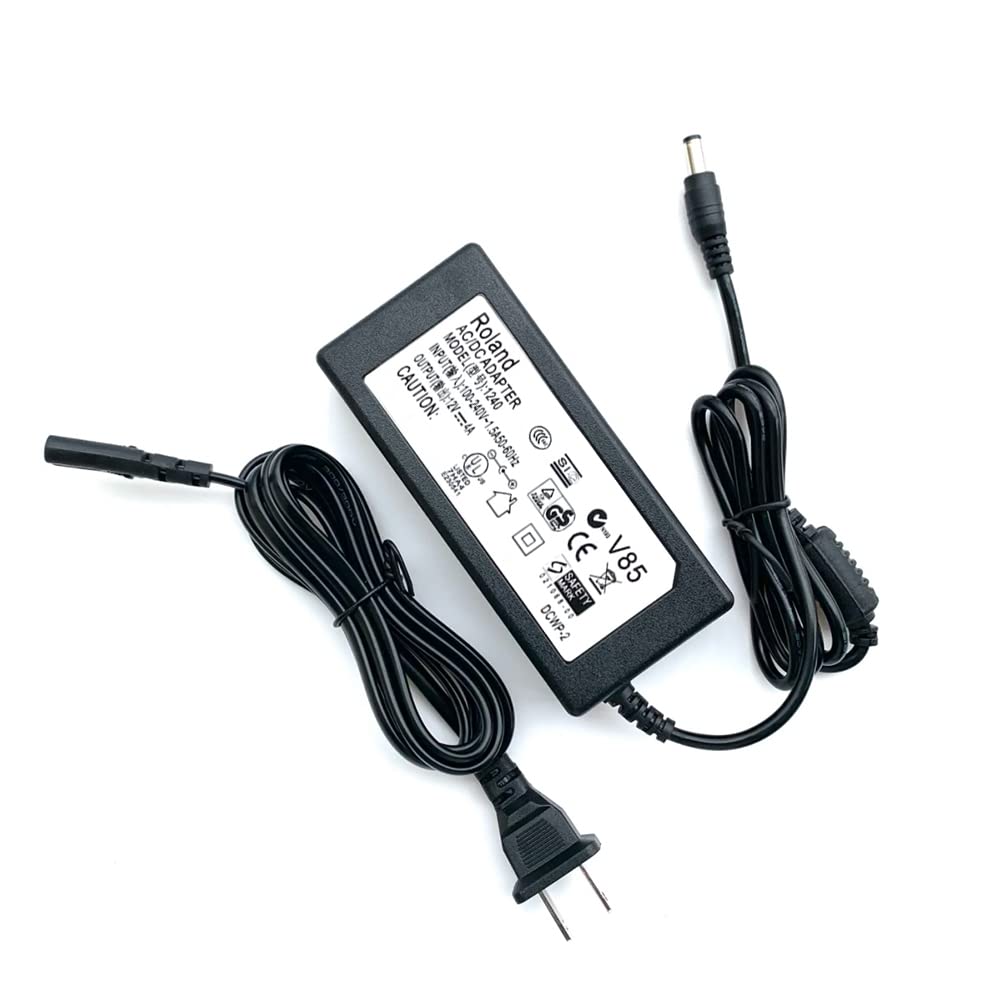 12V 4A Roland Compatible Power Supply for FP-30-BK, FP-10, FP-30, FP-47, FP-80, FP-90, RP-30, MP-80C, FP-30X, Etc. Roland Connector 5.52.5mm