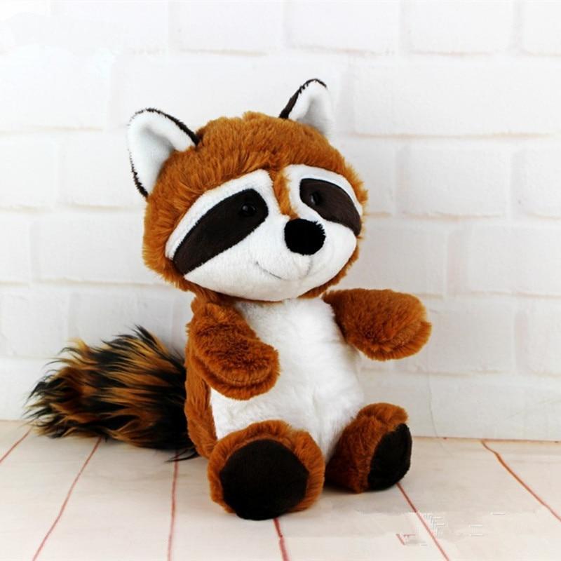 Gray Raccoon Plush Toy Lovely Raccoon Cute Soft Stuffed Animals Doll Pillow for Girls Children Kids Baby Birthday Gift