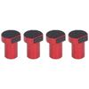 4pcs Red Woodworking Hole Accessories Aluminum Alloy Workbench Dog Bench Dogs Woodworking