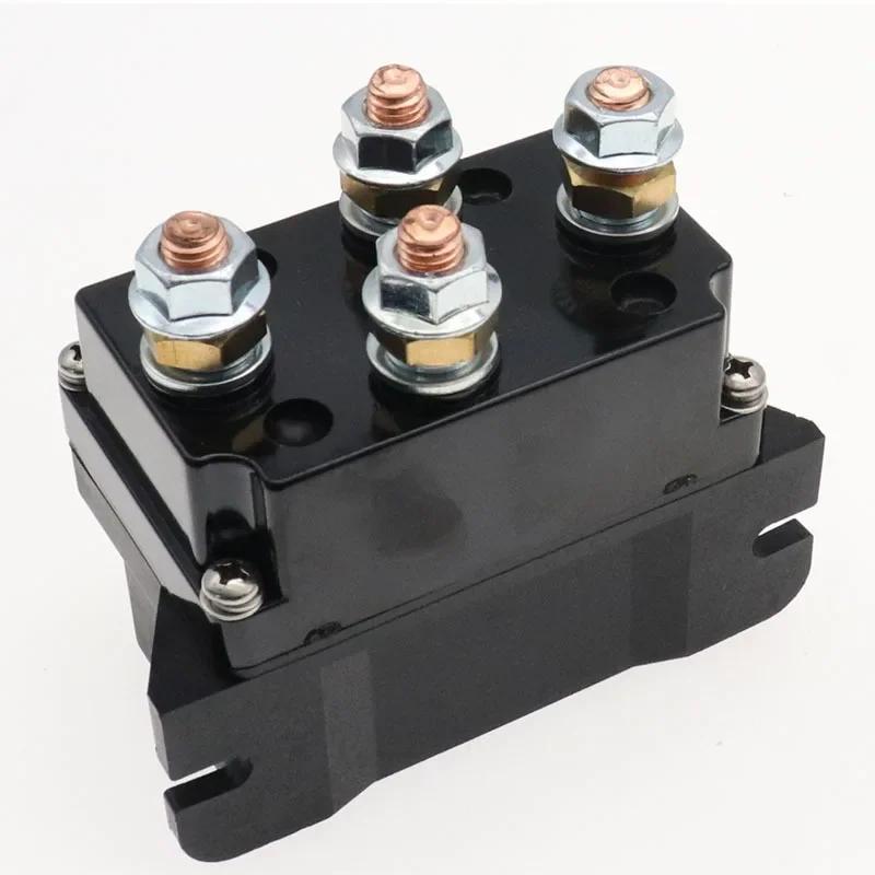 

Универсальный контактор 400A/500A, электромагнитное реле управления лебедкой, электрический беспроводной пульт дистанционного управления 12 В, система управления, блок управления, проводное управление 12V DC 500A