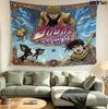 Jojos Bizarre Adventure Wall Tapestry Aesthetic Wall Hanging Printed Fabric Blanket Decorative Tapestries For Bedroom Living Room Home Decor