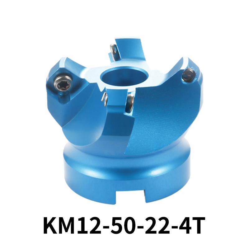 

KM12/BAP 400R Face Aluminium Plane Head End Mill Milling Cutter SEKT/APMT Carbide Insert CNC Machine High Hardness Tools KM12-50-22-4T