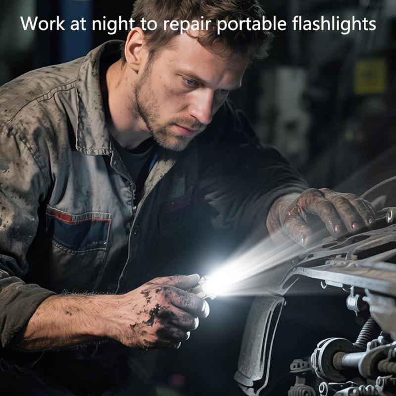 Led Keychain Flashlight Multifunctional Cob Work Light Keyring Practical Inspection Light Key Chain For Outdoor Activities