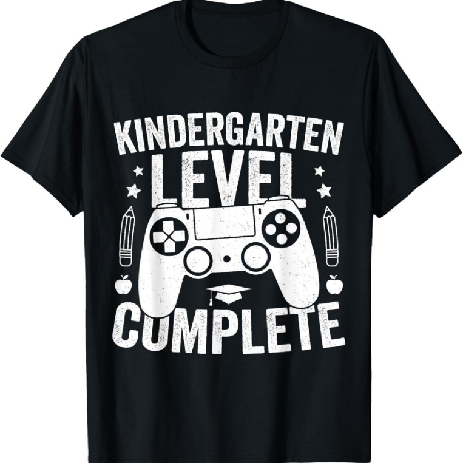 

Kindergarten Level Complete Last Day Of School Graduate Boys T-Shirt XXXXXL чорний