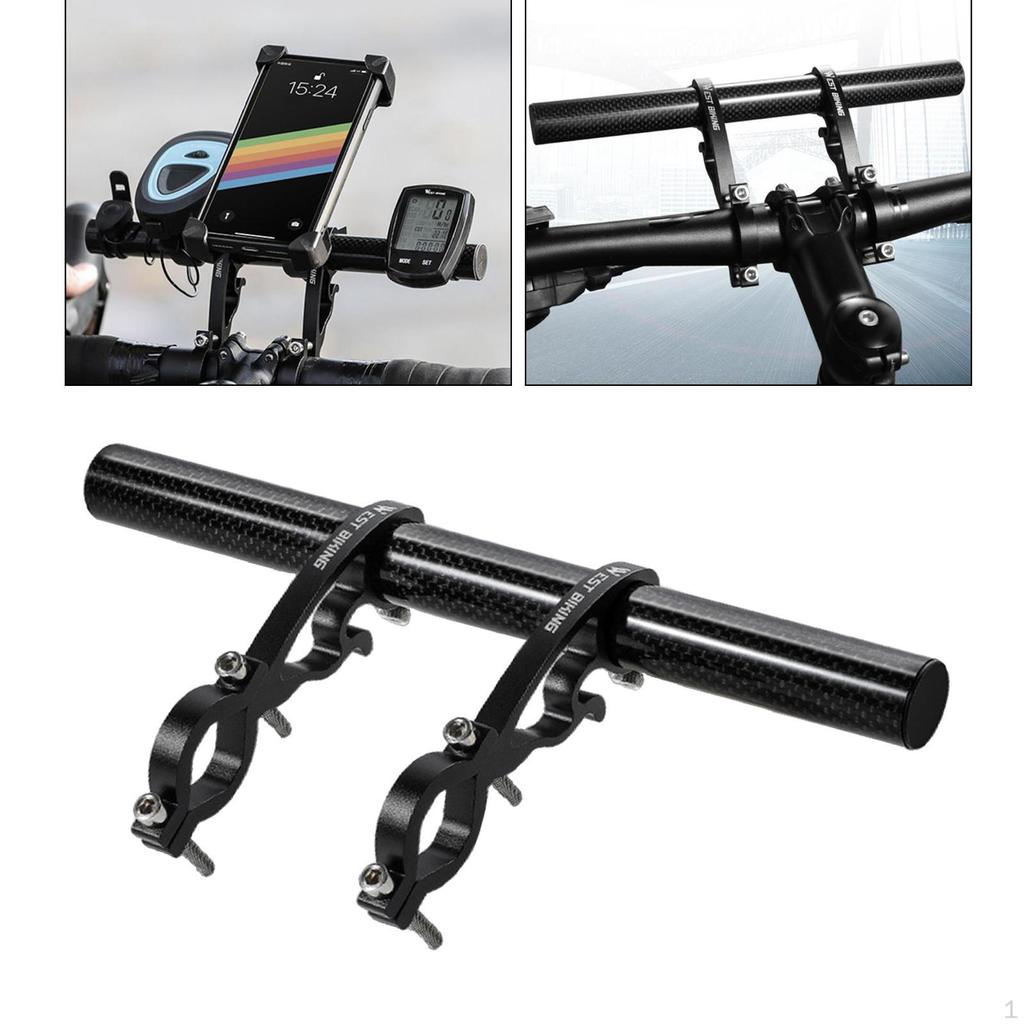 Bike Handlebar , Lightweight Bicycle Extension Bracket Mount Holder for Lights Lamp Phone