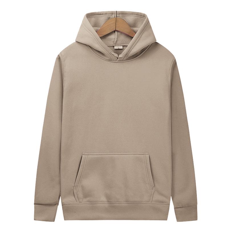 Unisex Solid Color Fleece Hoodie and Sweatpants Set