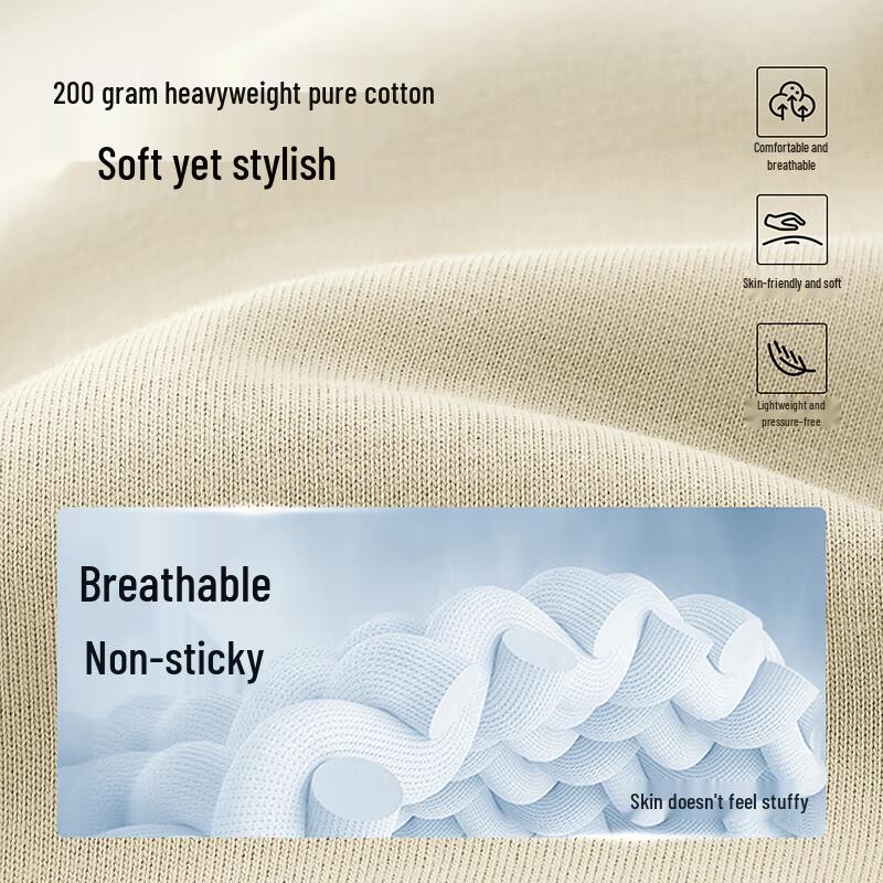 Mark Fairwhale Men's Heavyweight Round Neck Long-Sleeve Cotton T-Shirt