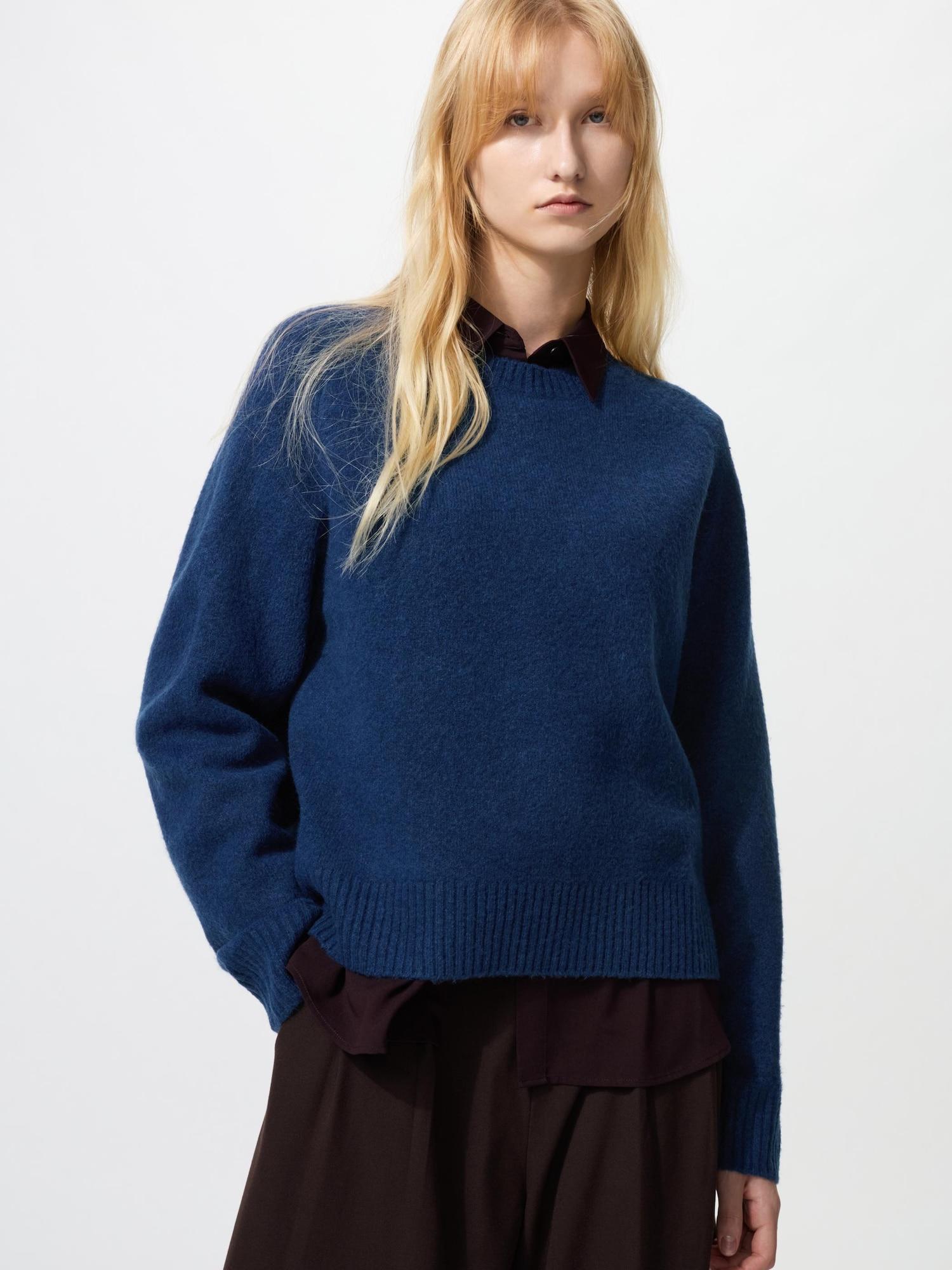 

Свитер с круглым вырезом Uniqlo Soupleyan 68 BLUE/WOMEN L