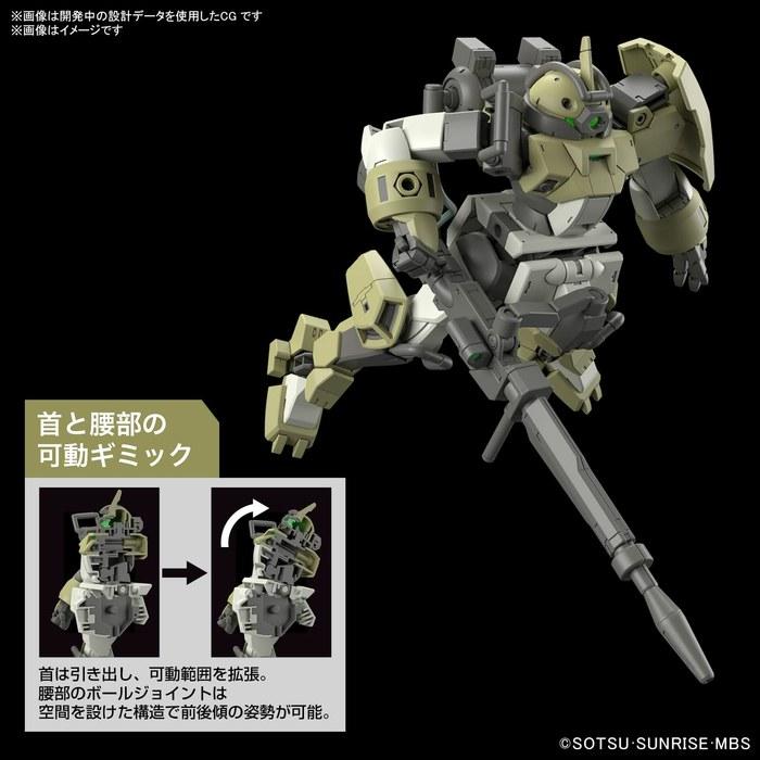HG Mobile Suit Gundam: The Witch from Mercury Demitrainer (Tutu Dedicated Machine) 1/144 Scale Color-Coded Plastic Model gray 6x30x19cm