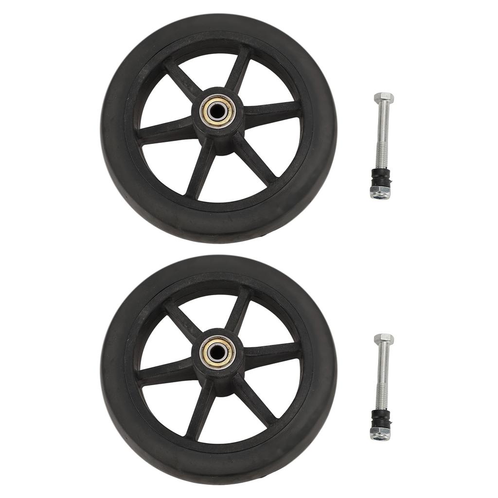 2pcs Wheelchair Wheel 6 Inch Replacement Electric Wheelchair Accessory for Most Electric
