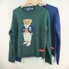 High Quality Scanable R-L Wool Cashmere Cartoon Bear Knit Sweater Women Fall Winter