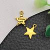 Pandantiv Charm Sol Lună Stea Aur Antich pentru Breloc sau Colier DIY