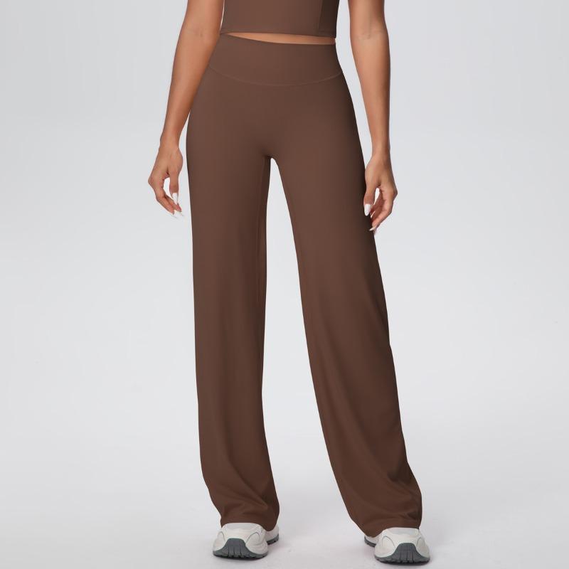 Naked tight yoga pants high waist hip lift straight pants loose and thin outdoor sports running fitness trousers