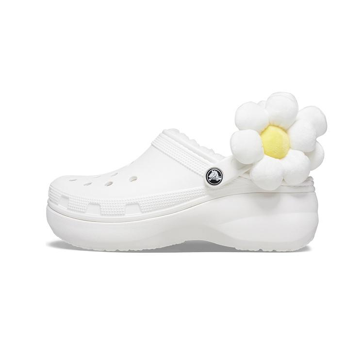 (WMNS) Crocs Classic Flower Clogs White Women s 209236-90H EU 38-39