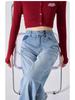 Women's High Waist Wide Leg Jeans - 2025 Spring/Autumn Retro Slim Fit Straight Leg Pants