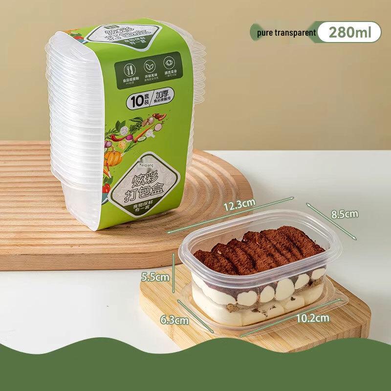 Meidi Disposable Plastic Takeaway Food Containers 280ML