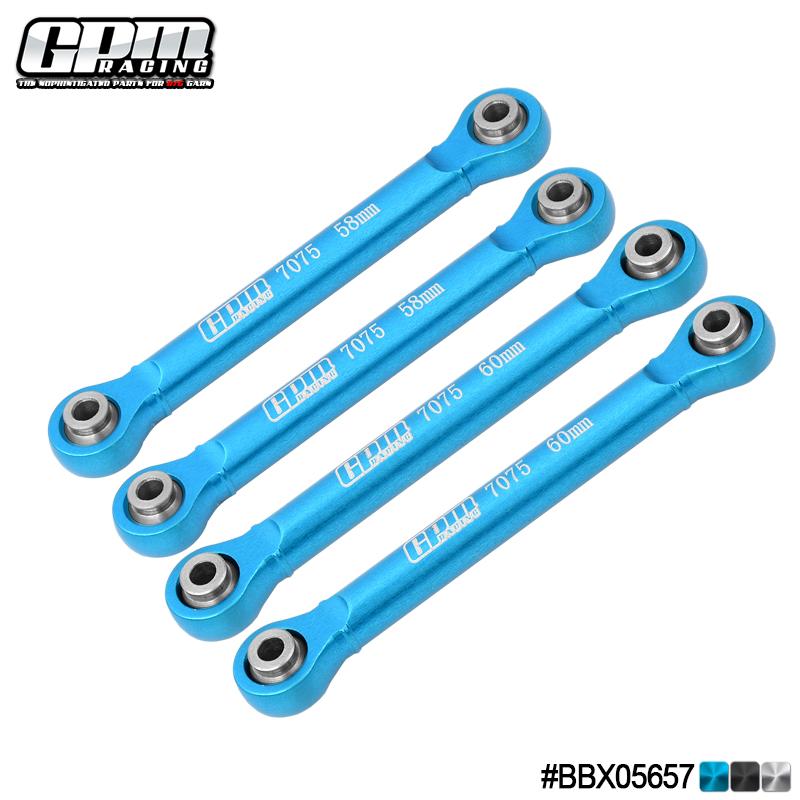 GPM TAMIYA 1/10 BBX BB-01 58719 For Alloy 7075 Rear Swing Arm Pull Rod