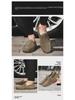 Spring Trendy British-Style Men's Slip-On Shoes - Solid Color, Simple, Casual, Large Size, Korean Fashion.