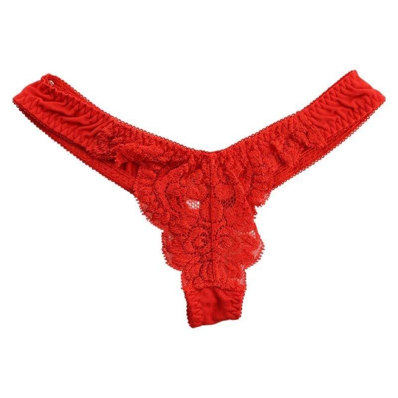 La-Pomme Sexy Micro G-String T-Back Thong Sheer Stretch Lace SSS Fabric Low-Rise Lingerie Made In Japan 319216