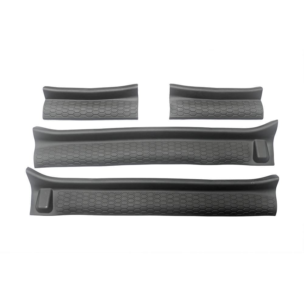 Door Sill Guard Cover Rubber Plate Protector for Jeep Wrangler JL Gladiator JT 4-door 2018-2025 Protective Car Accessories