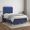 VidaXL Slat Bed Base with Mattress and LEDs, Upholstered Bed, Double Bed, Adult Bedroom Interior Bed, 3135667