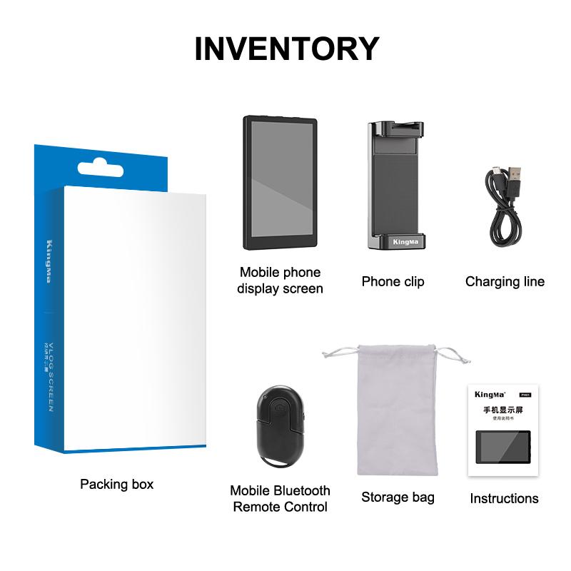 Vlog Selfie Monitor Screen For Iphone Android Xiaomi Samsung Smartphone Rear Camera Wireless Magnetic Selfie Monitor Screen