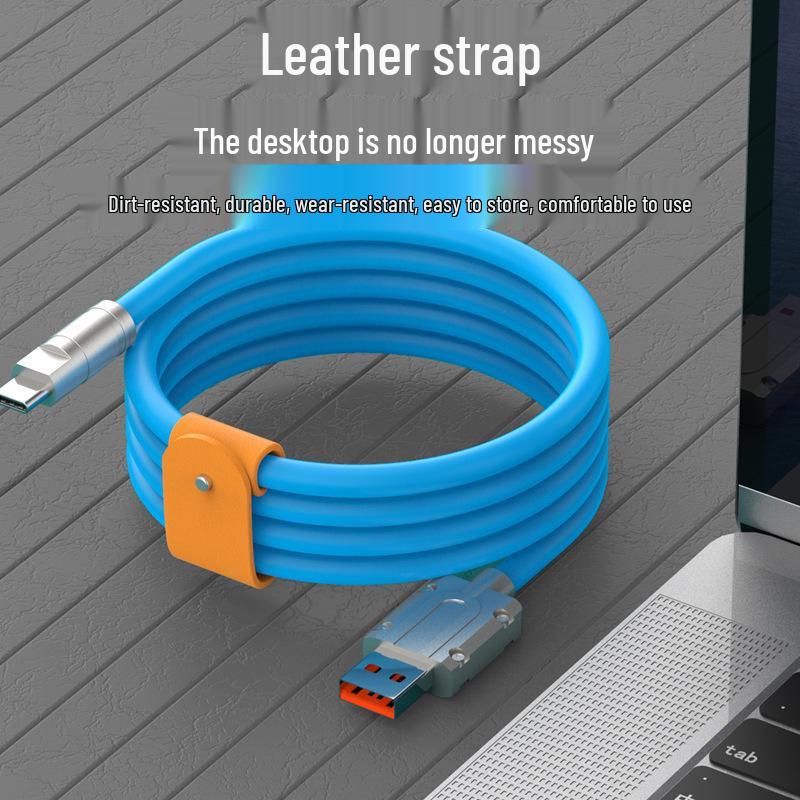 Zinc Alloy 120W Fast Charging Type-C Data Cable for Android/Apple Devices