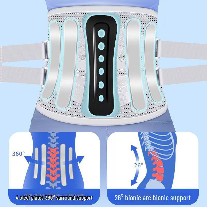 Unisex Lumbar Support Belt for Back Pain & Herniation Relief with Heat Therapy