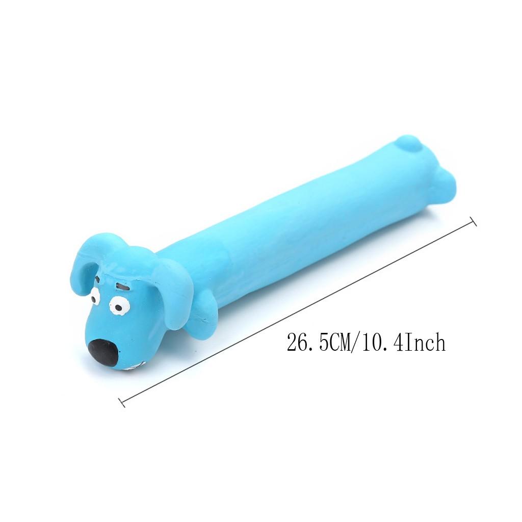 

Dog Biting Toys Latex Toys Long Cartoon Dogs Funny Dogs Making Sounds Pet Toys зелений