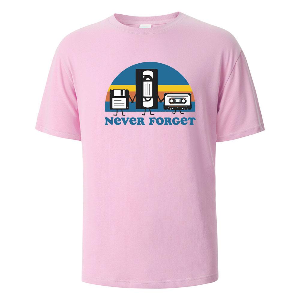 

Never Forget Print t shirts 100% Cotton Summer Tees For Men Women Oversize Casual Tops t shirts 4XL