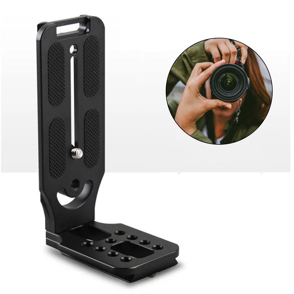 L-shaped Digital Camera Fast Release Plate Detachable Universal Anodized Anti-rust 1/4inch Plates Mount Bracket