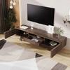 TV Cabinet with One Drawer And Two Doors, TV Furniture, TV Panel, TV Cabinet. Unique Design, Vintage Wood Color.