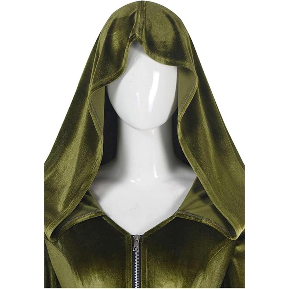 Damen Padme Amidala Cosplay Kostüm Grün Padme Amidala Kleid Kostüm Prinzessin Lange Kleider Party Halloween Anzug