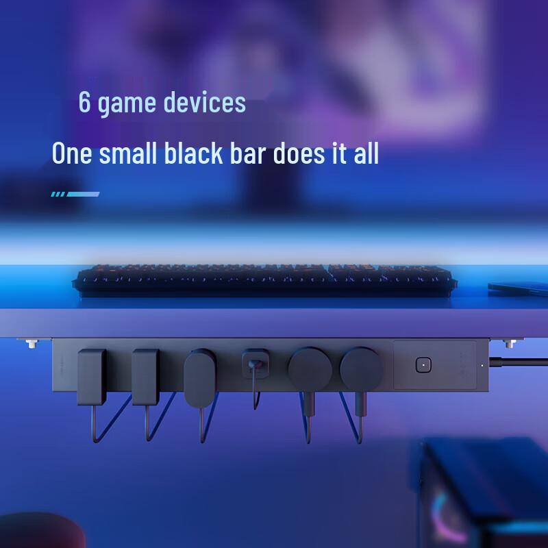 BULL PDU Desktop Power Strip with 6 Outlets and Overload Protection