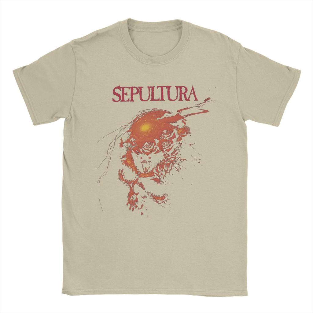 Pánské tričko Sepultura Lebka Vtipné 100% bavlna Tričko Krátký rukáv Tričko Kulatý výstřih Oblečení Novinka