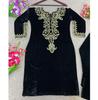 Women Traditional Heavy Viscose Velvet Salwar Suit Set with Embroidery, Kurta Pants, Ethnic Party Wear