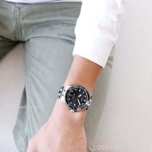 Tissot Men's Seastar 1000 Automatic Watch, Black Dial, Bracelet, T1204071105100, Officially Imported