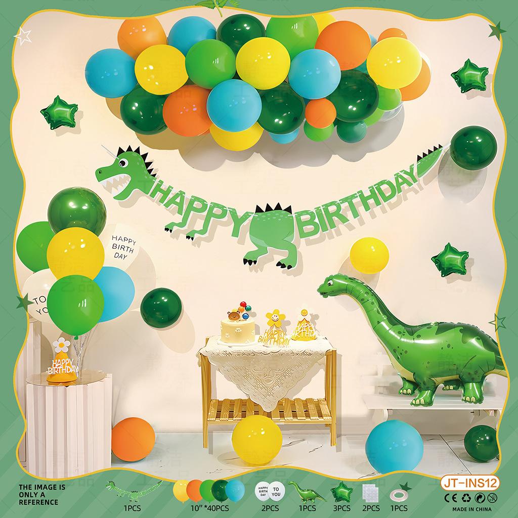 Ins Happy Birthday Party Backdrop Kit - Photography Background & Complete Decorations for Girls & Boys Birthday Celebrations