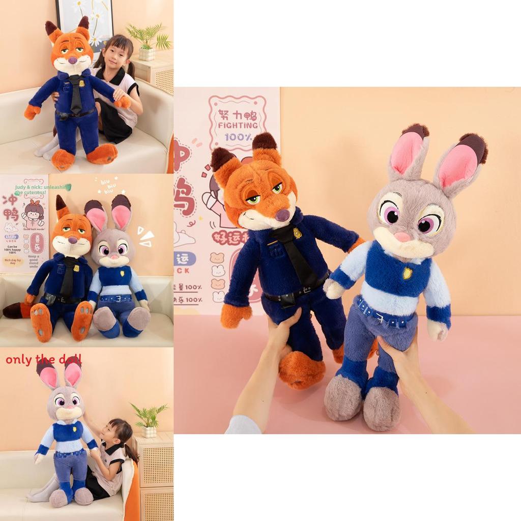Zootopia Plush Toy Judy And Nick With Pp Cotton Filling For Kids And Collectors